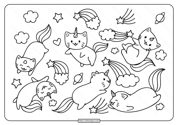 Free printable caticorns and rainbows coloring page unicorn coloring pages coloring pages free printable coloring