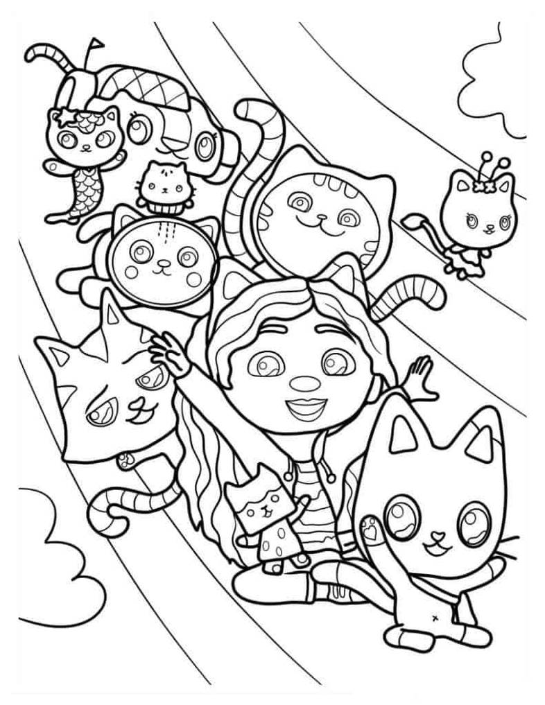 Gabbys dollhouse coloring pages by coloringpageswk on