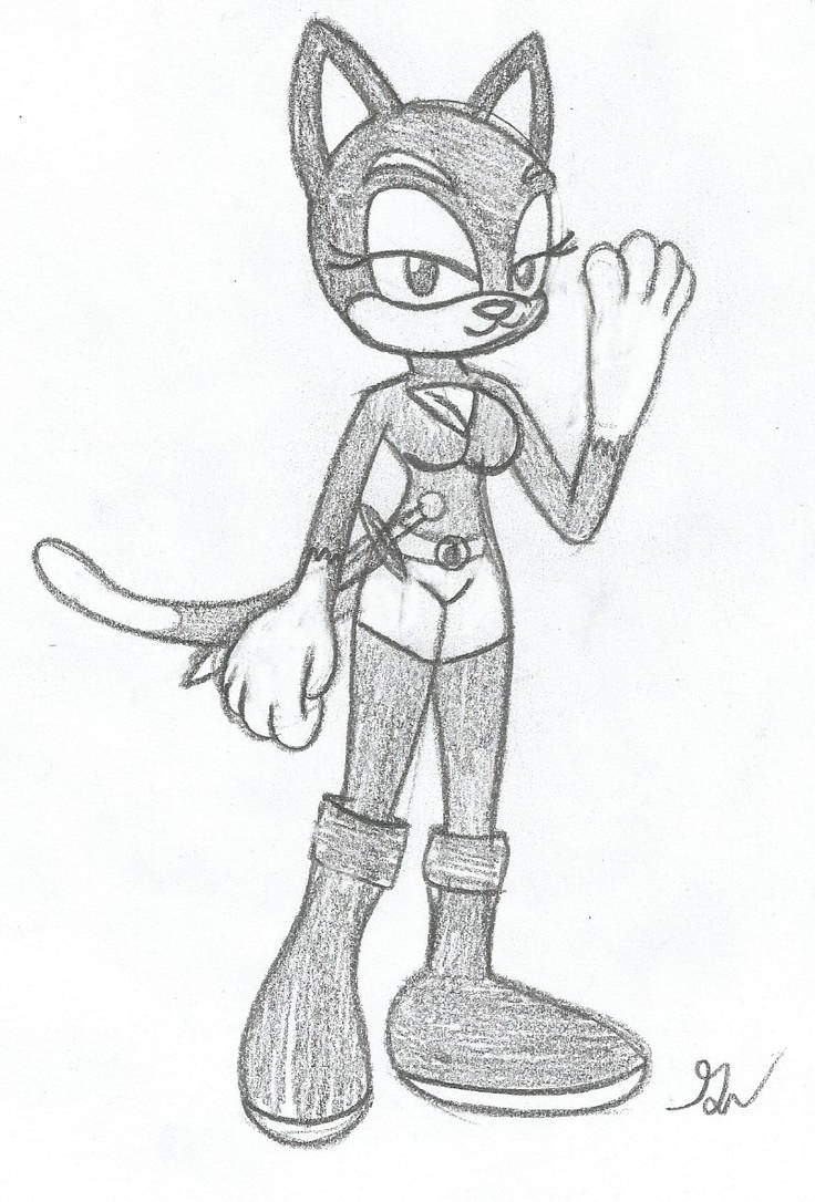 Sonic kitty softpaws the cat sketch by lol on