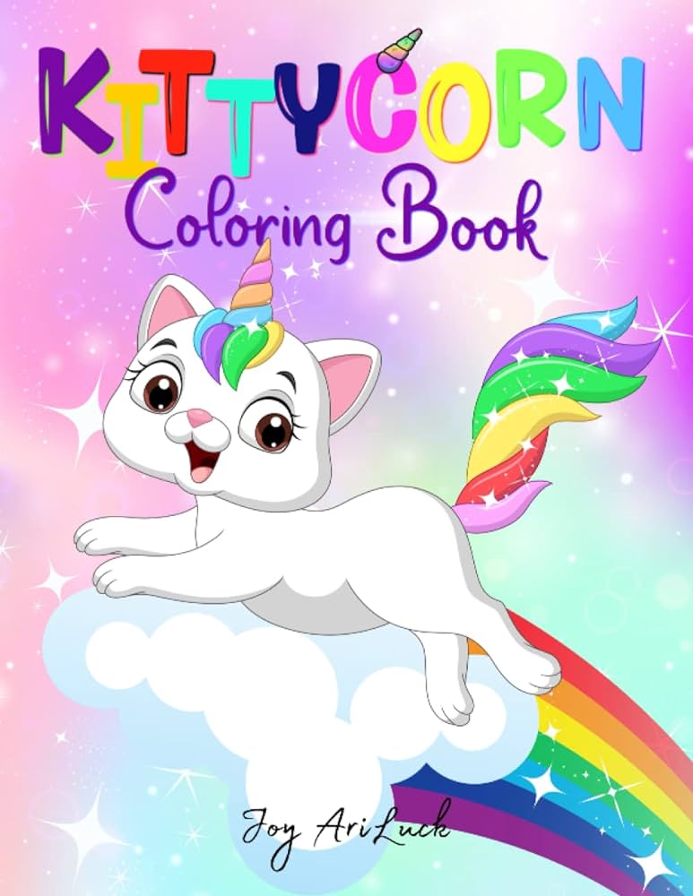 Kittycorn coloring book amazing unicorn cats coloring book for kids caticorn coloring book ariluck joy books
