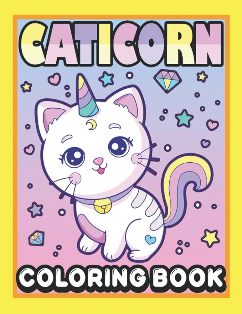 Caticorn coloring book unicorn cat coloring book for kids kitty corn book catcorn kittycorn book kitty coloring book cat coloring book for kids ages