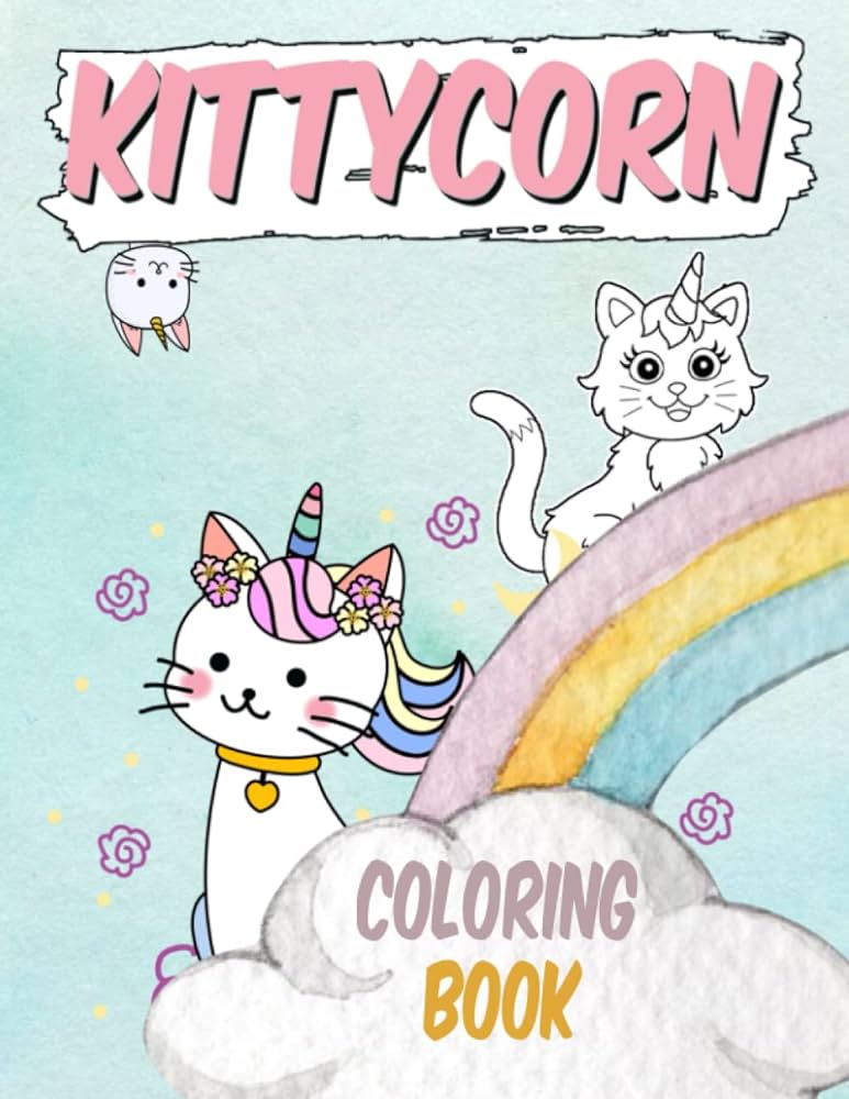 Kittycorn coloring book beautiful caticorn coloring pages unicorn cat coloring pages publishing coooka books