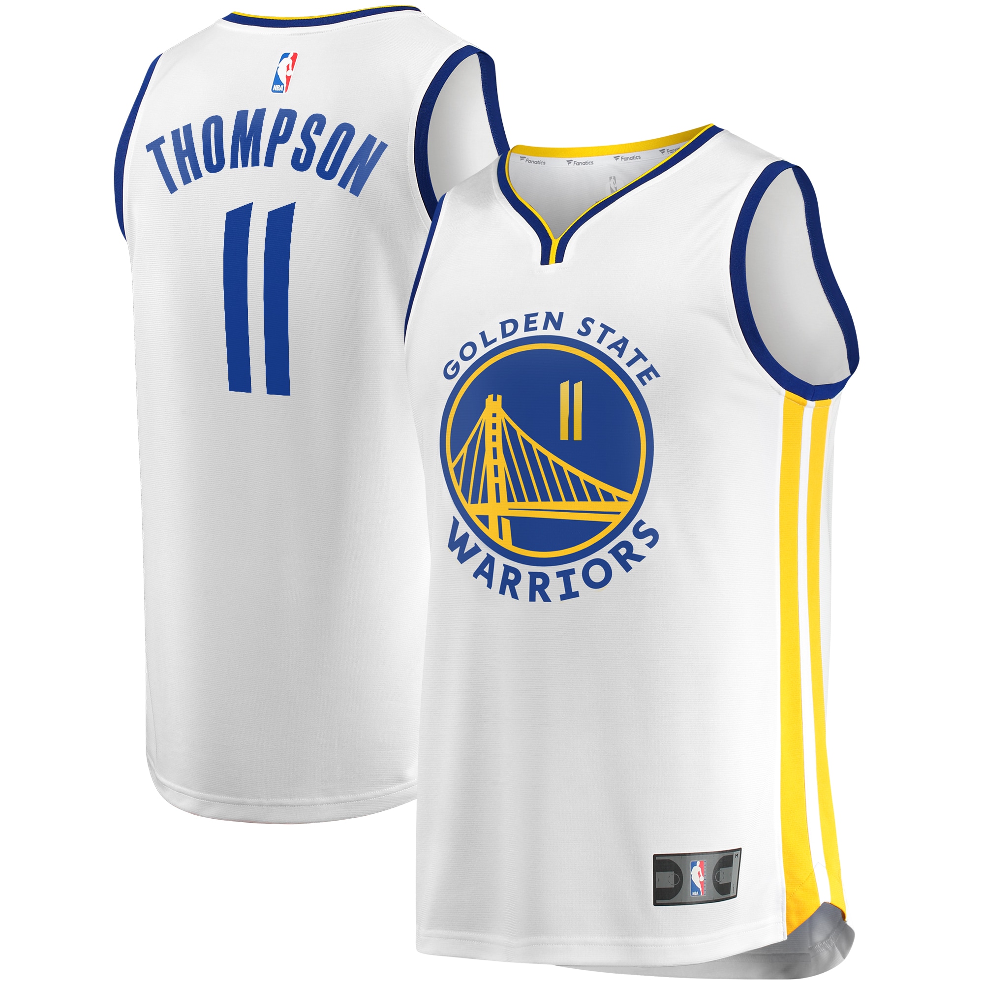 Klay thompson golden state warriors branded fast break replica player jersey