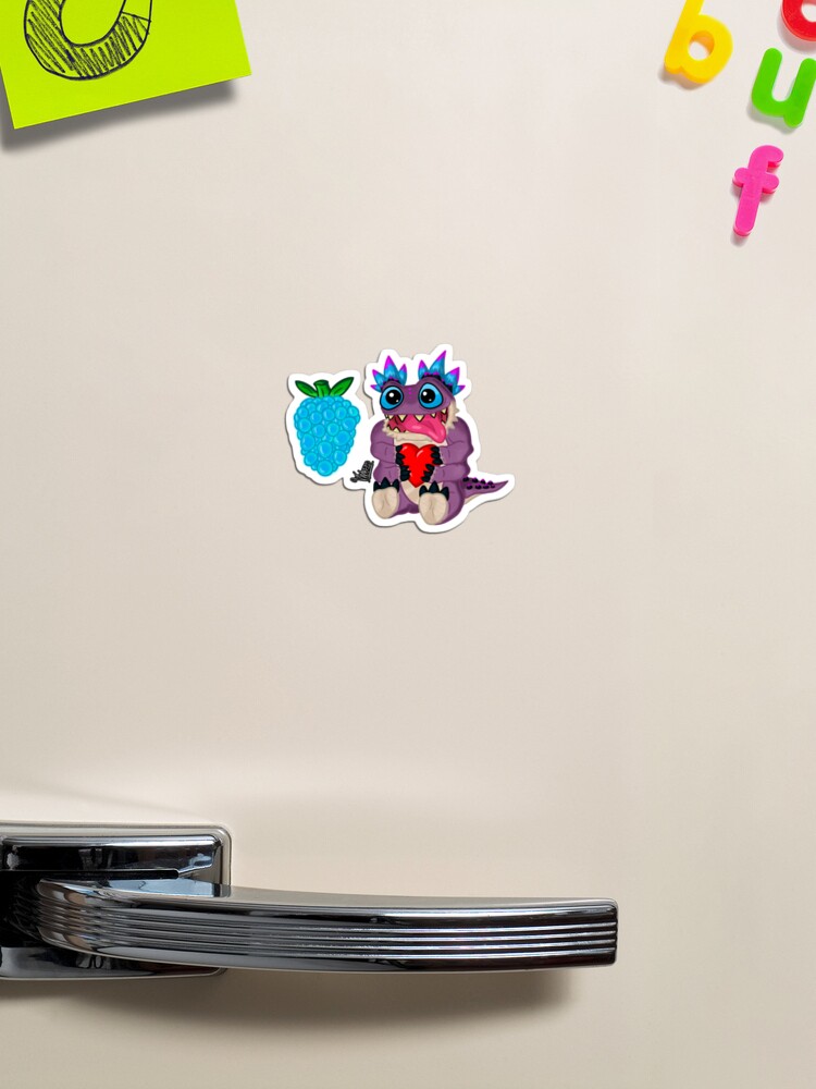 Klombo loves his klomberries magnet for sale by vawesomewarped
