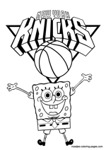 New york knicks nba coloring pages