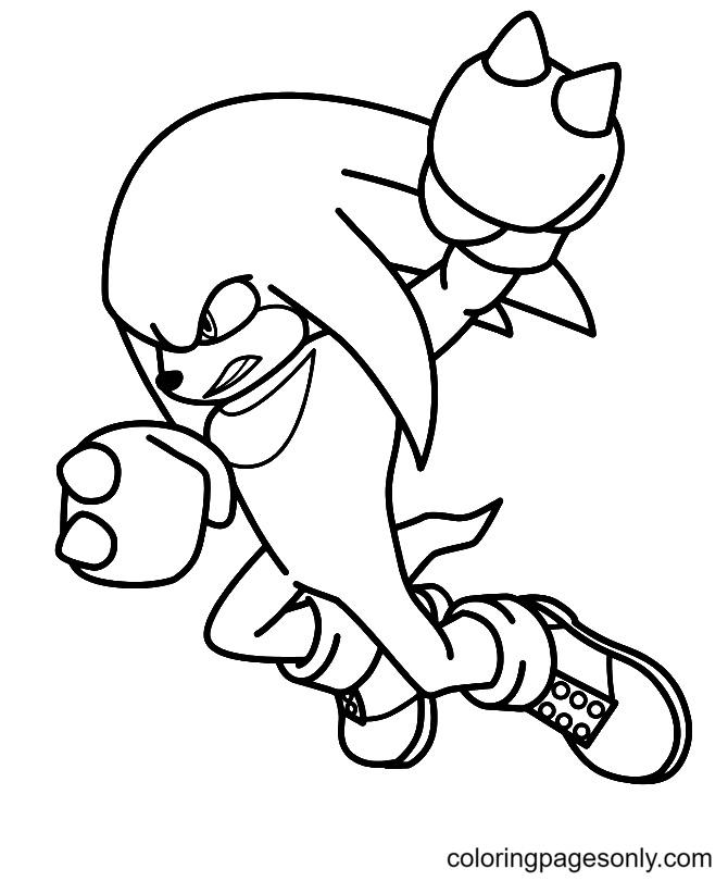 Knuckles the echidna base fighting back by yesenia on