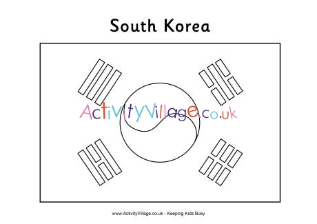 South korea flag louring page