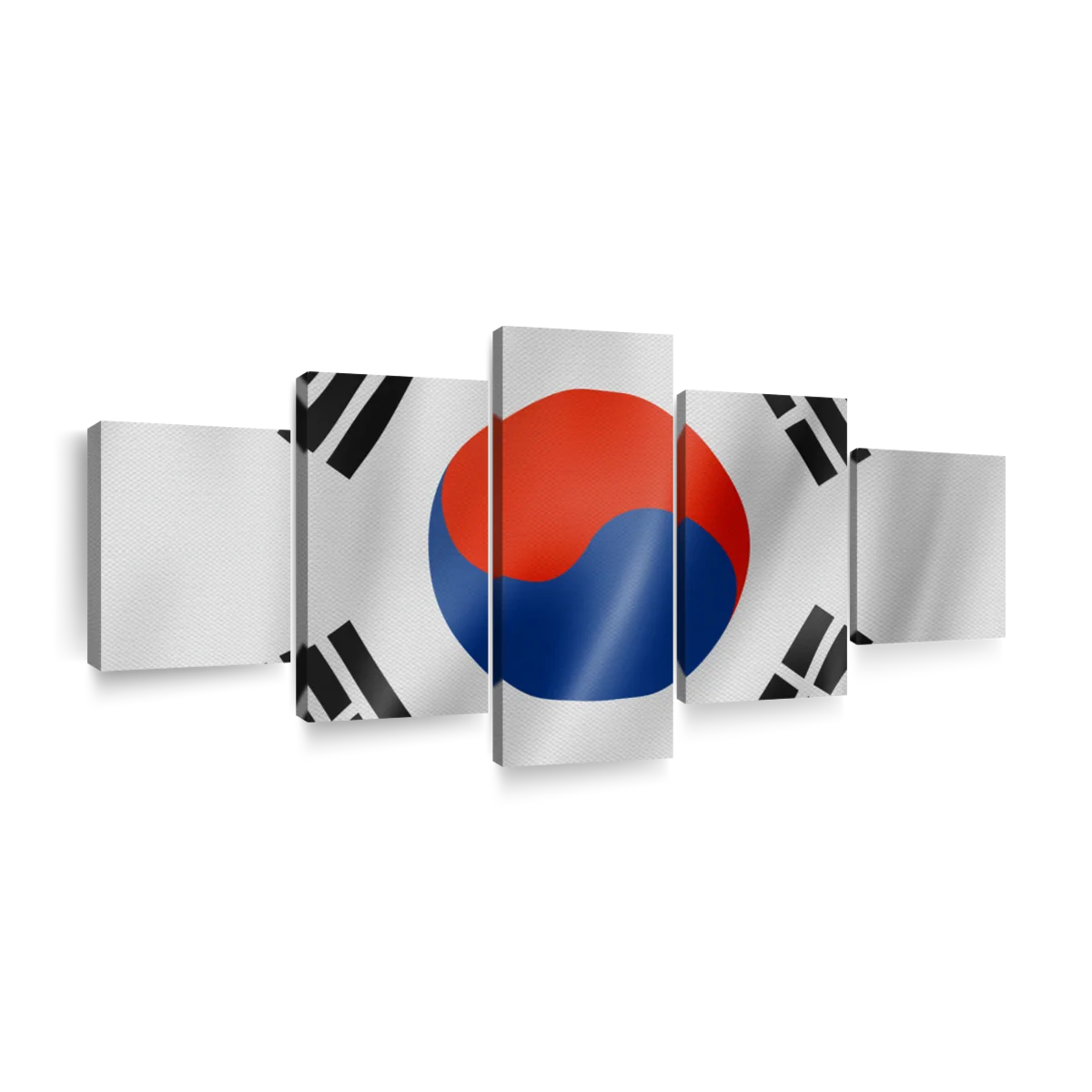South korea flags wall art paintings drawings photograph art prints