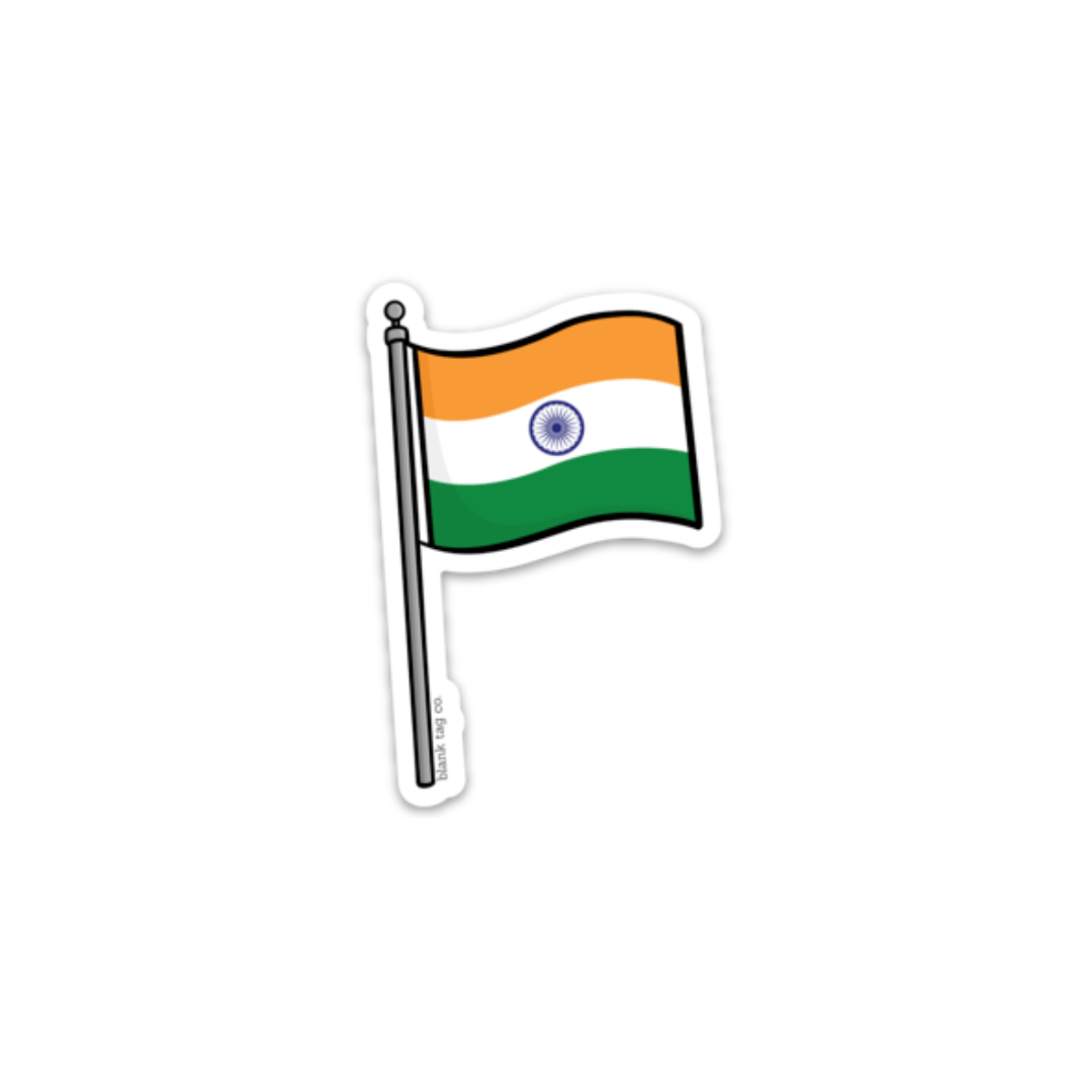 The india flag sticker