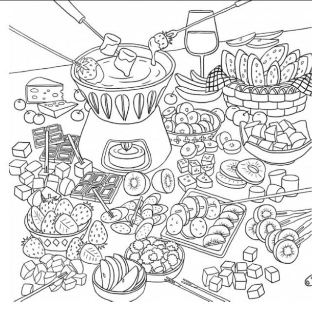 Korean colouring book food edition hobbies toys stationery craft stationery school supplies on
