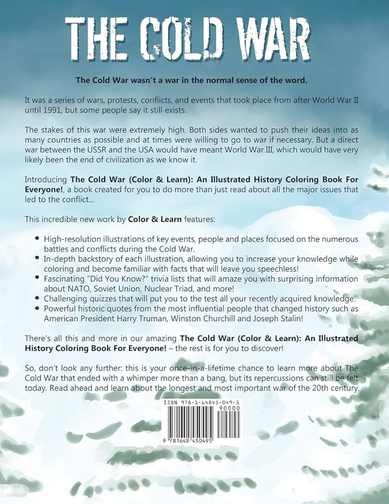 The cold war color and learn an illustrated history coloring book for everyone color learn books