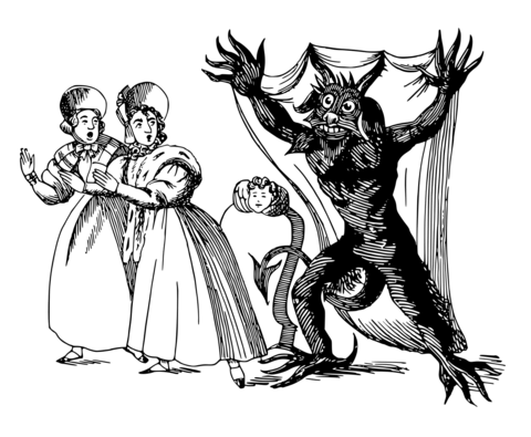 Vintage fright coloring page free printable coloring pages