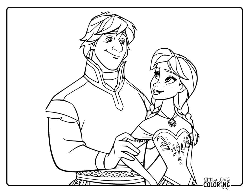 Frozen coloring pages
