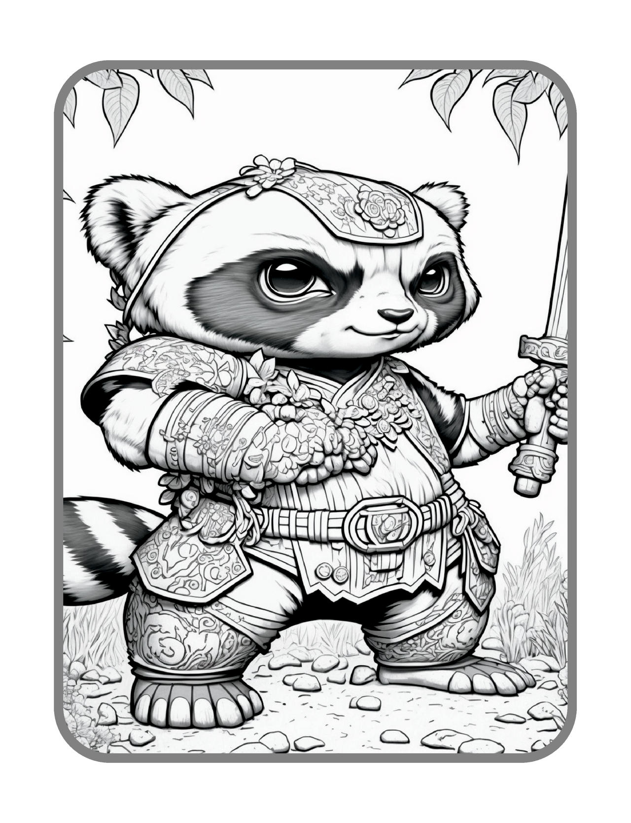 Animal kung fu fighters coloring pages in premium by coloringbooksart on