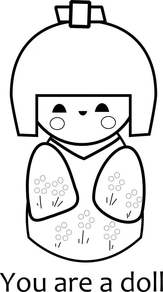Doll coloring pages