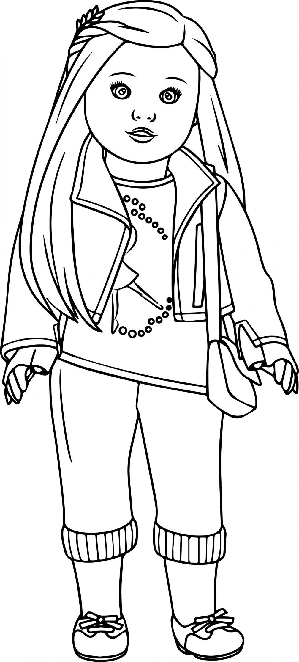 American girl coloring pages