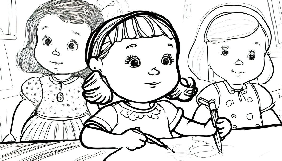 Old fashioned toys coloring pages printable inspirational john dolly and the dolls background kiddies colouring pictures background image and wallpaper for free download
