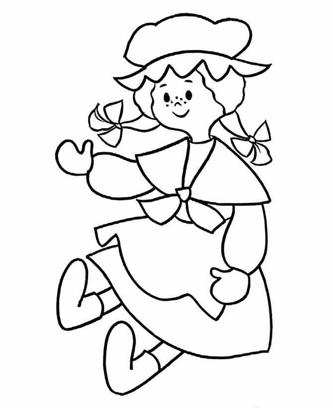 Doll coloring pages