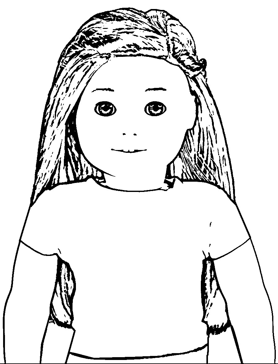 American girl coloring pages