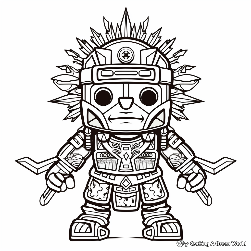 Kachina doll coloring pages