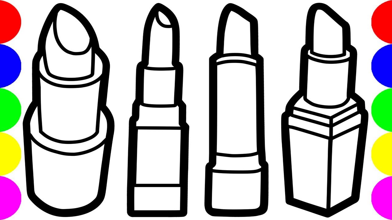 How to draw a makeup kit drawings pictures easy and colouring for kids jolly toy art