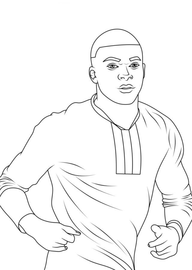 Mbappe coloring pages by coloringpageswk on