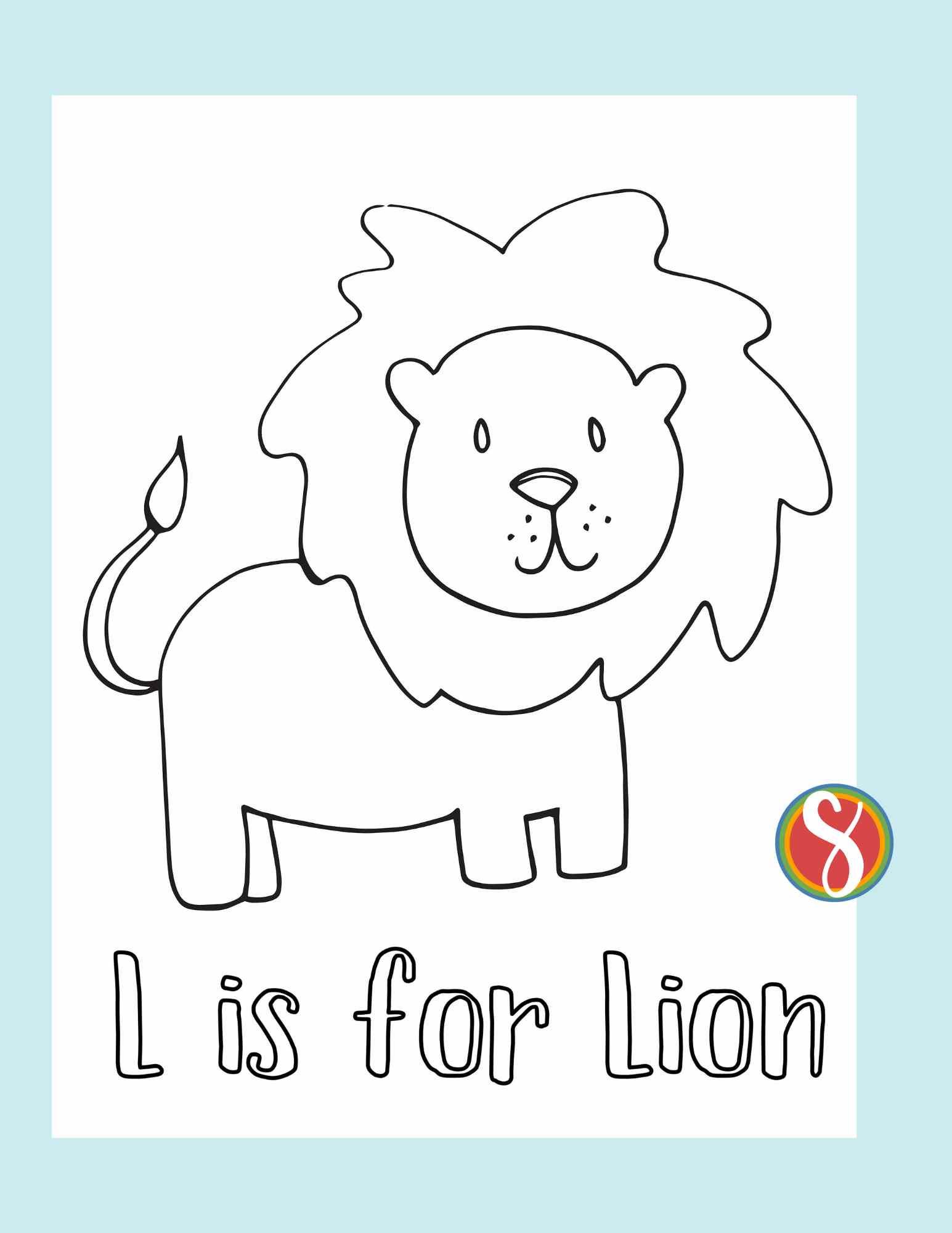 Free lion coloring pages â stevie doodles