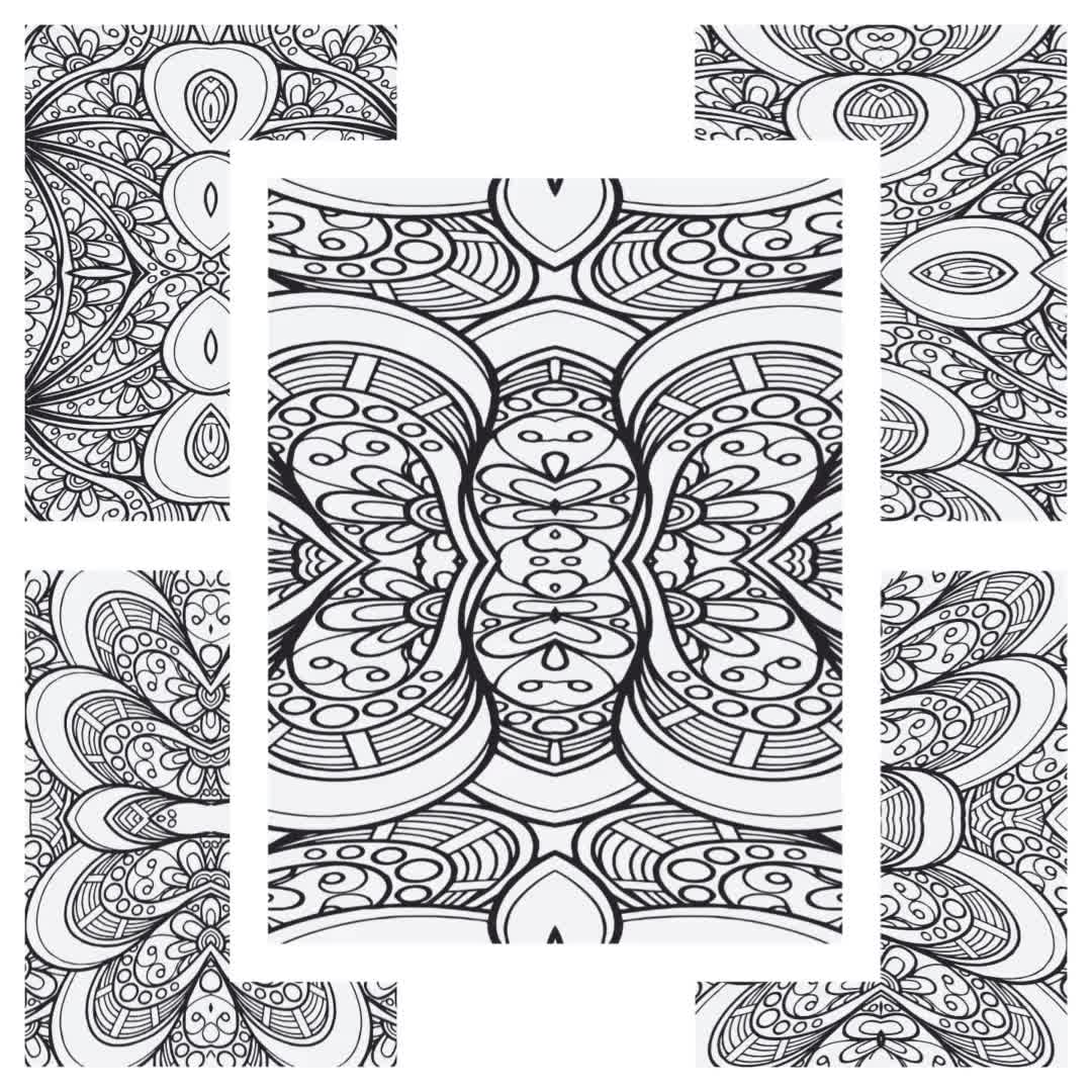 Anxiety relief coloring pages for adults printable pages of mindfulness and anti