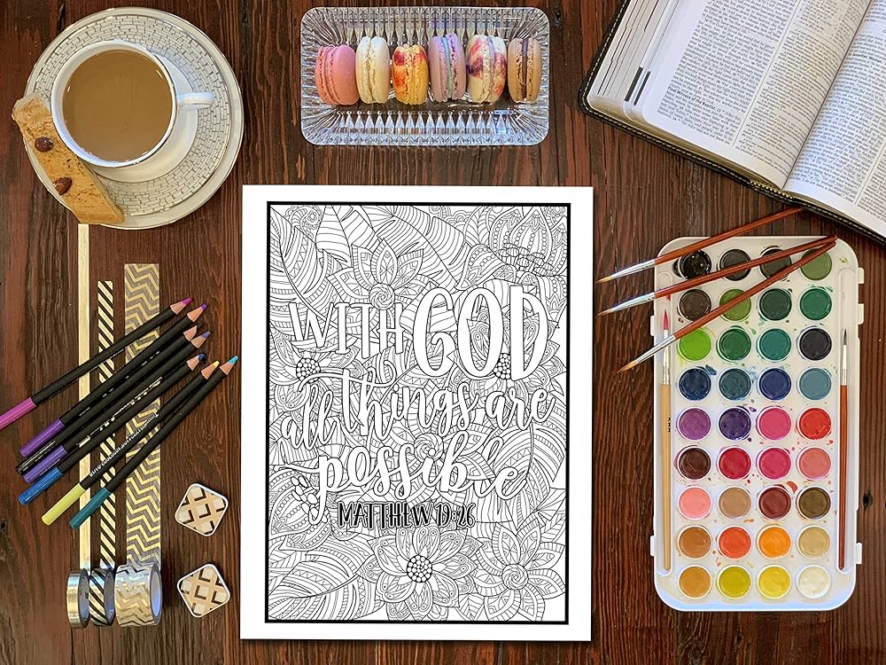 Color the words of jesus a christian coloring book inspired to grace books