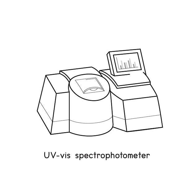 Diagrama de espectrofotãmetro uv