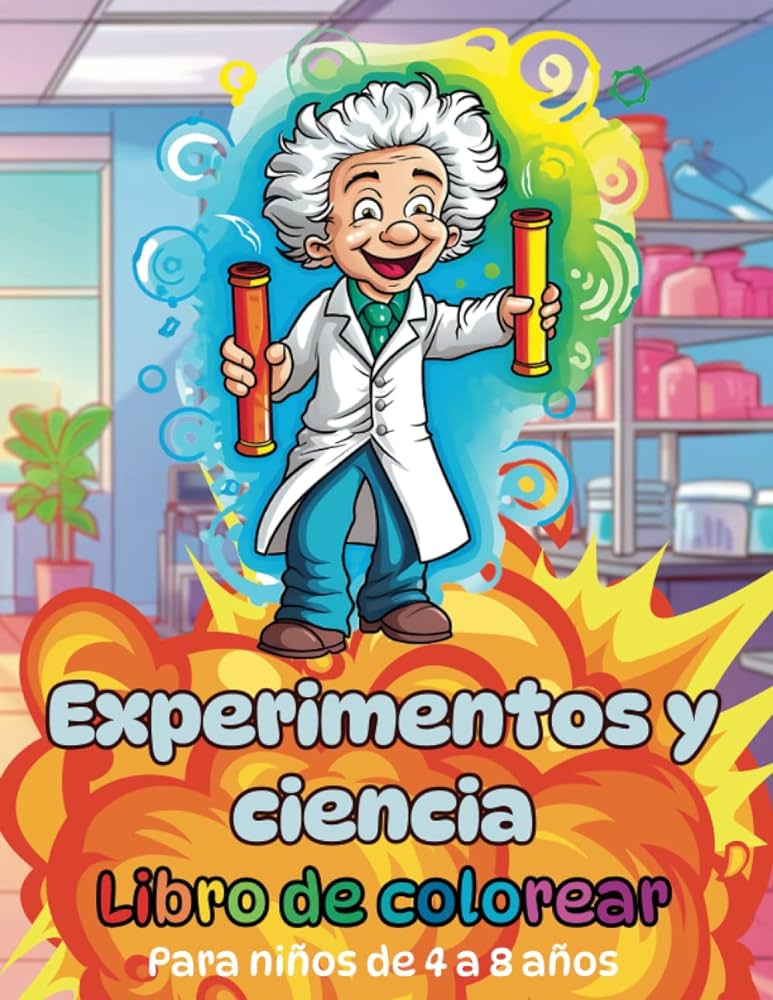 Libro de colorear experimentos y ciencia para niãos de a aãos dibujos grand