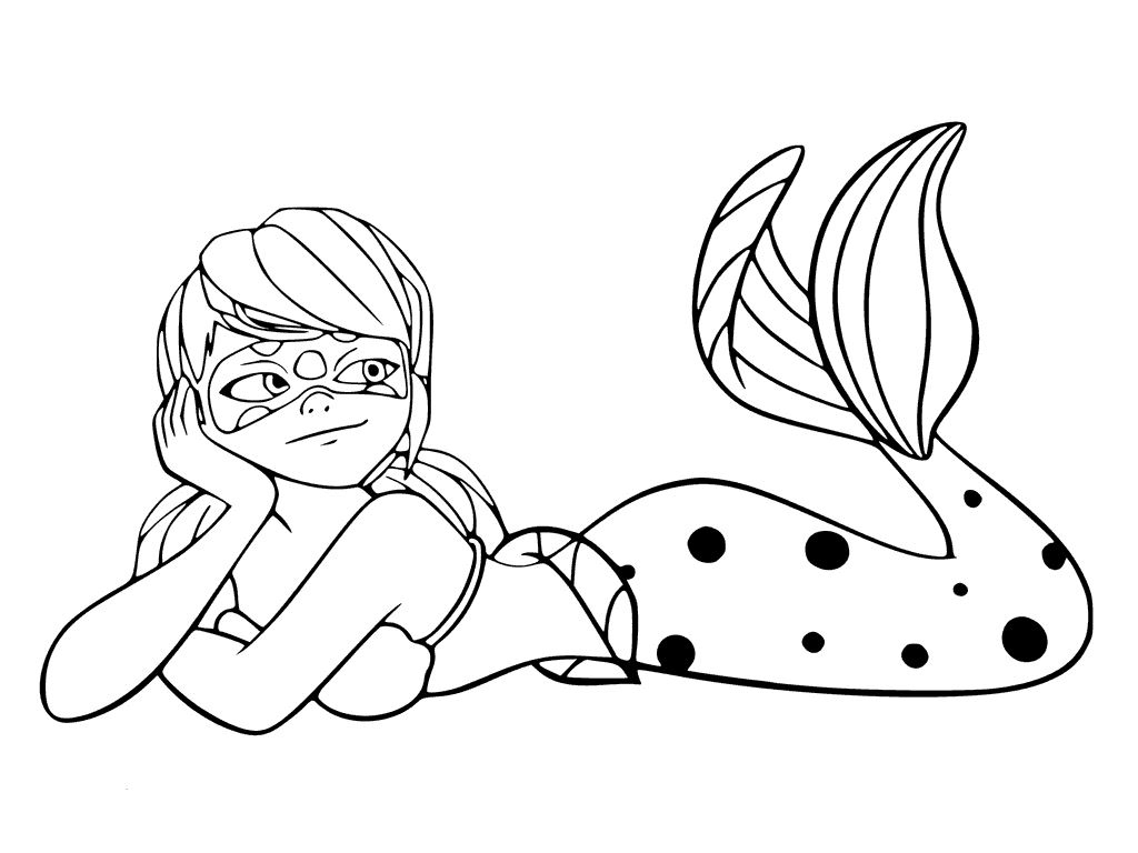 Miraculous ladybug coloring pages