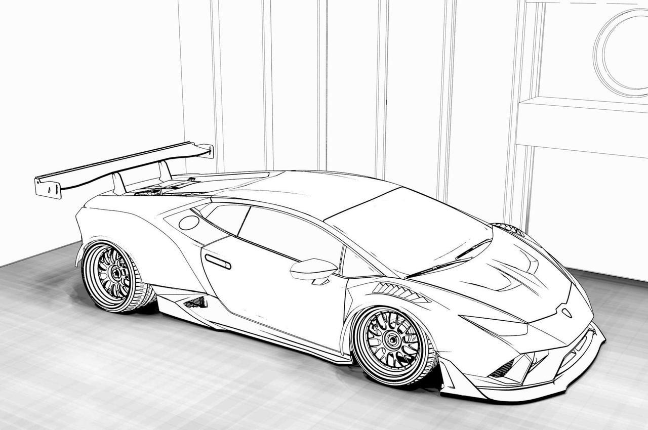 Lamborghini coloring pages by coloringpageswk on