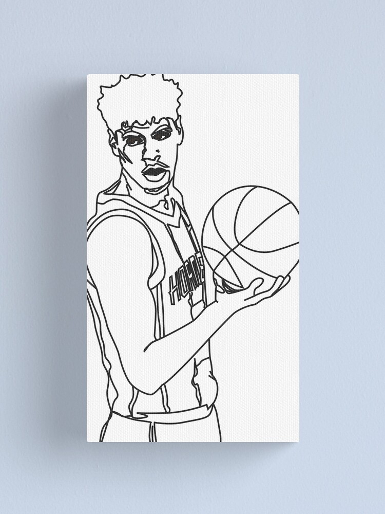Lamelo ball charlotte canvas print for sale by third