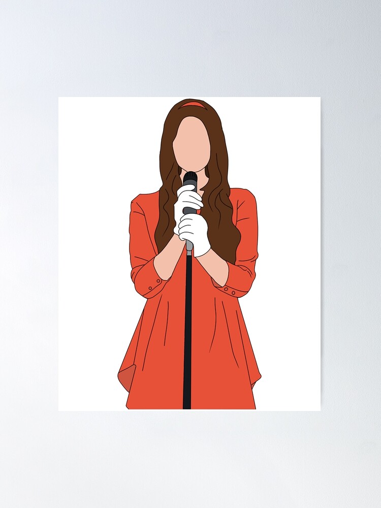 Gift idea lana del rey color gifts for birthday poster for sale by rickeykoss