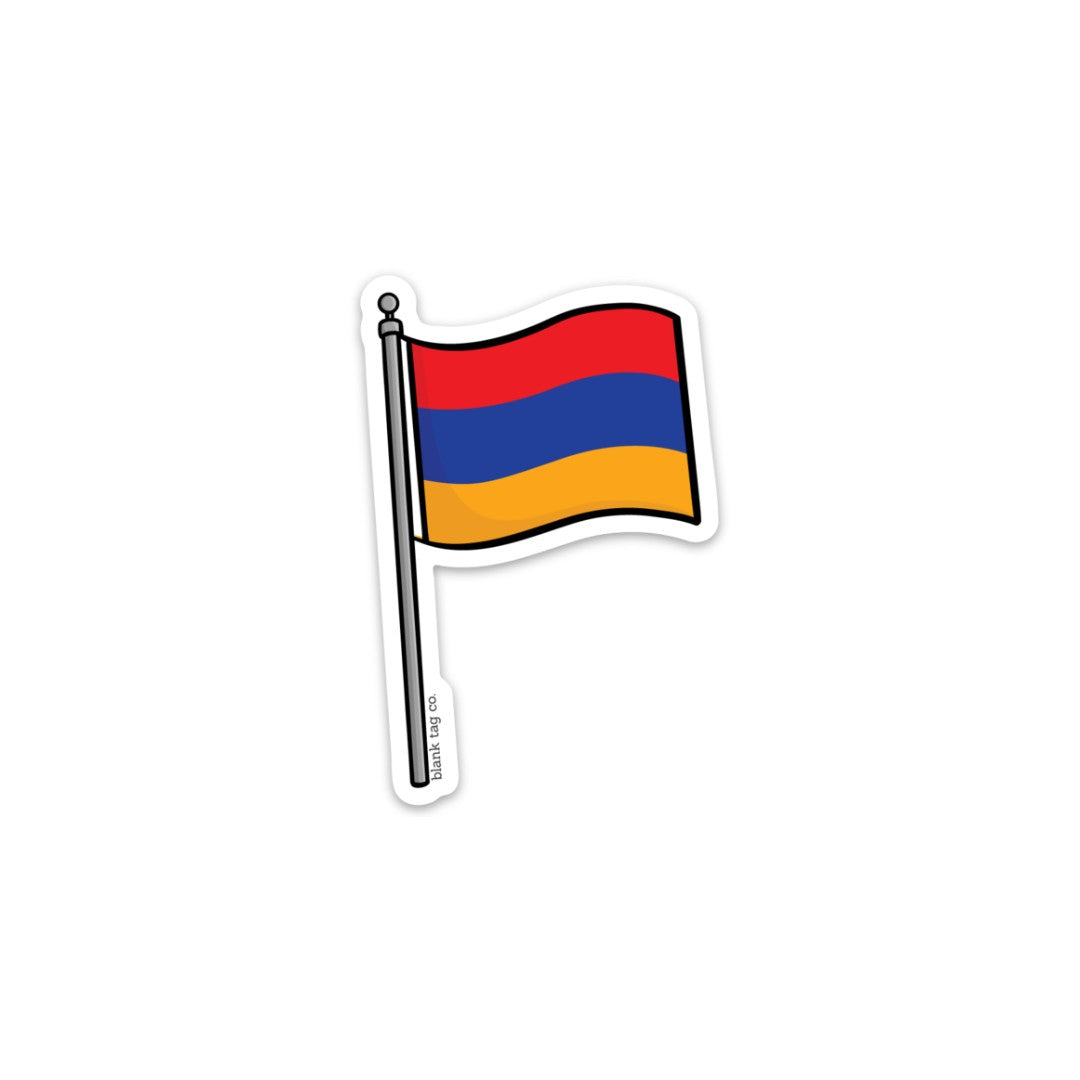 The laos flag sticker