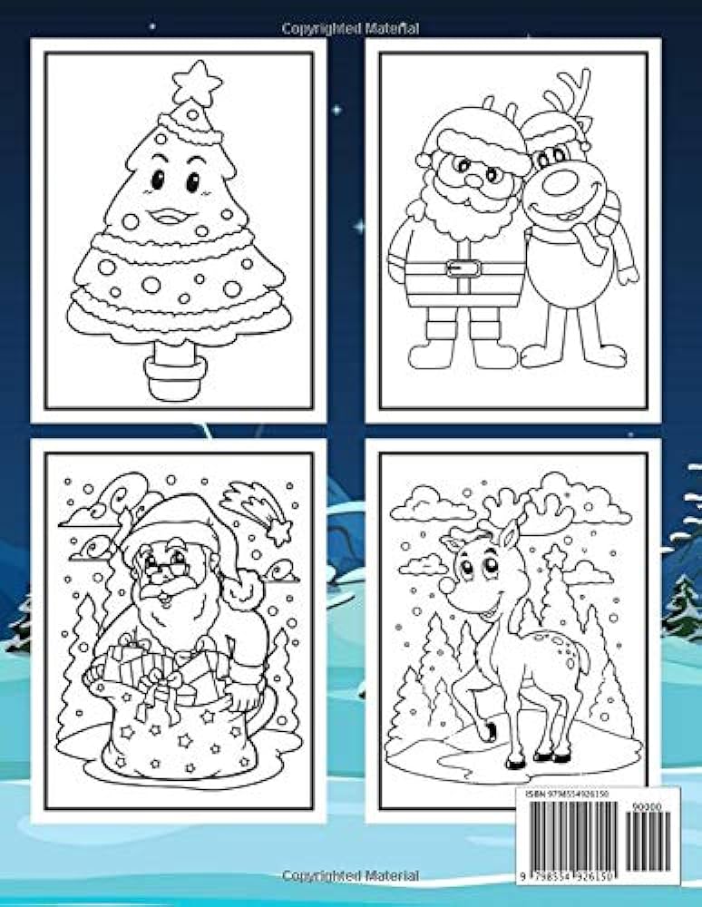 The giant christmas coloring book for kids beautiful big pages to color with santa claus reindeer snowmen more smiles alfie books