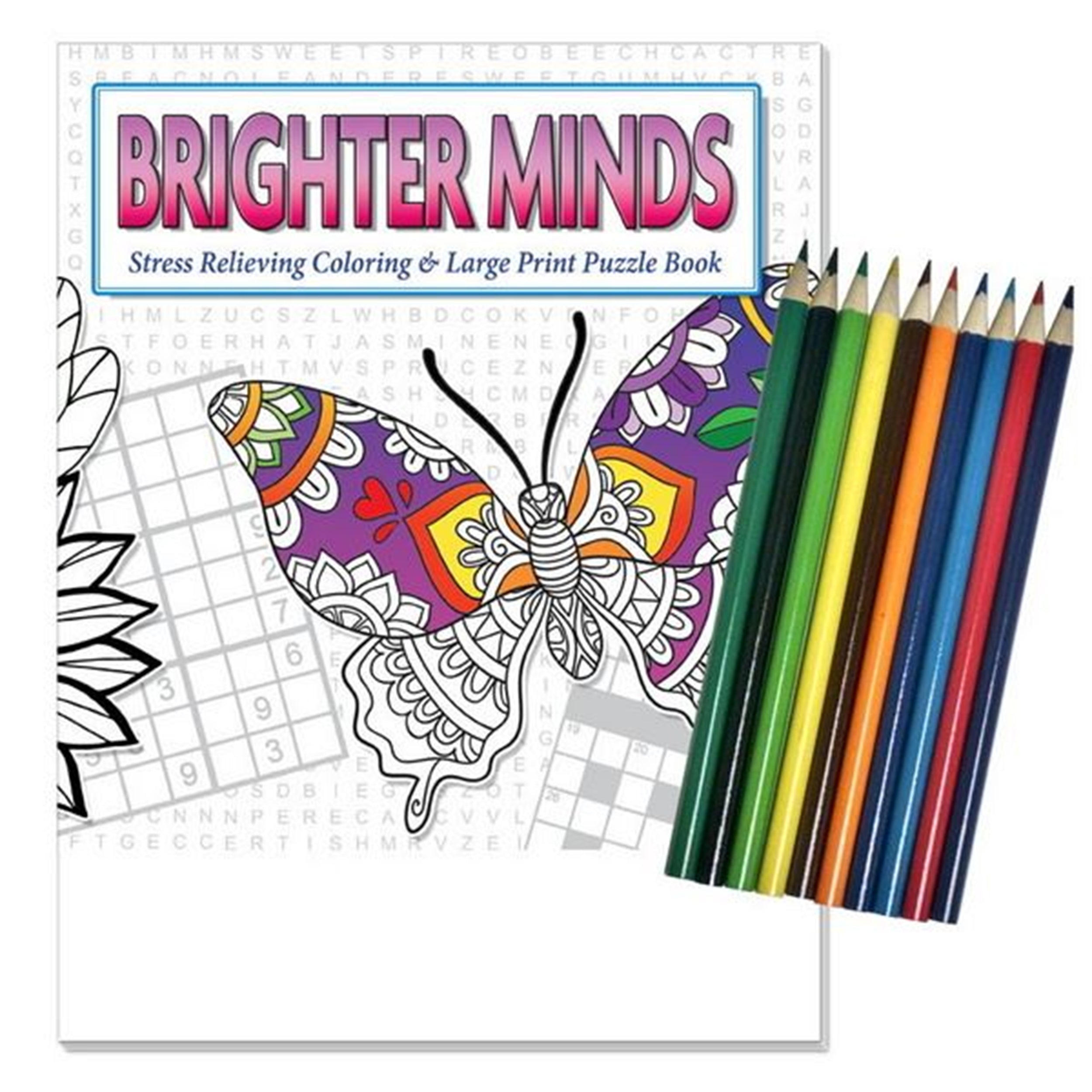 Wholesale adult coloring and large print puzzle book moq