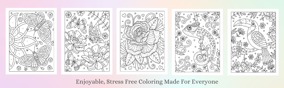 Adult color by number large print designs coloring books lilt kids books