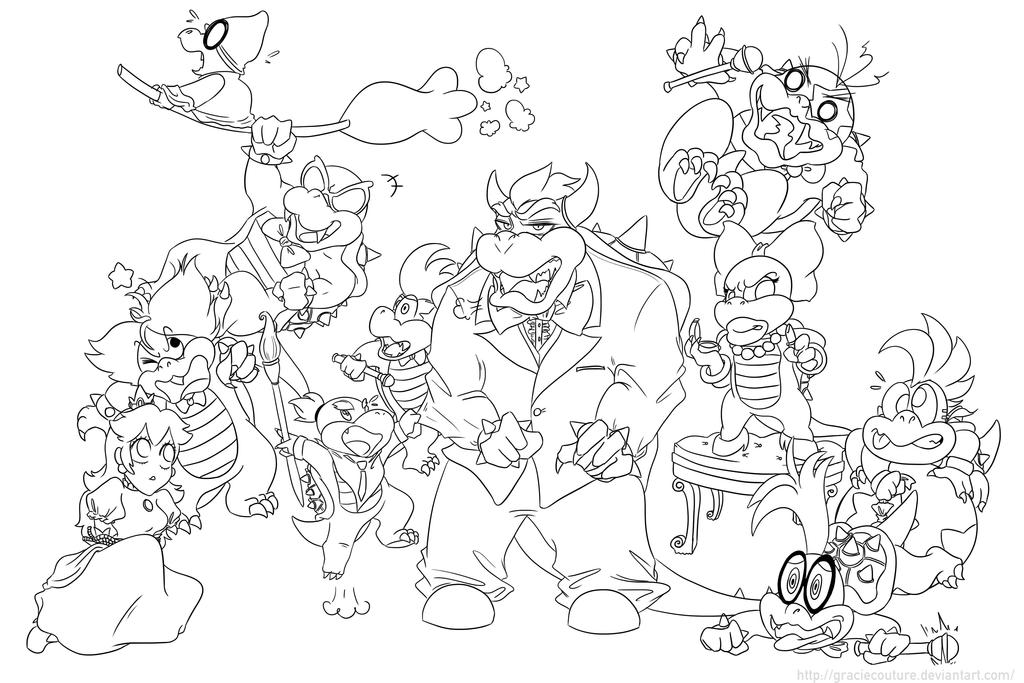 Family picture day coloring page by heyhopperart on