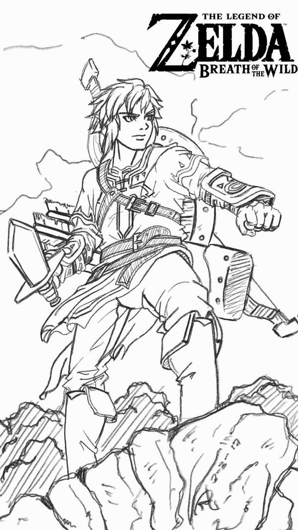 The legend of zelda breath of the wild link by chaoticjustice on