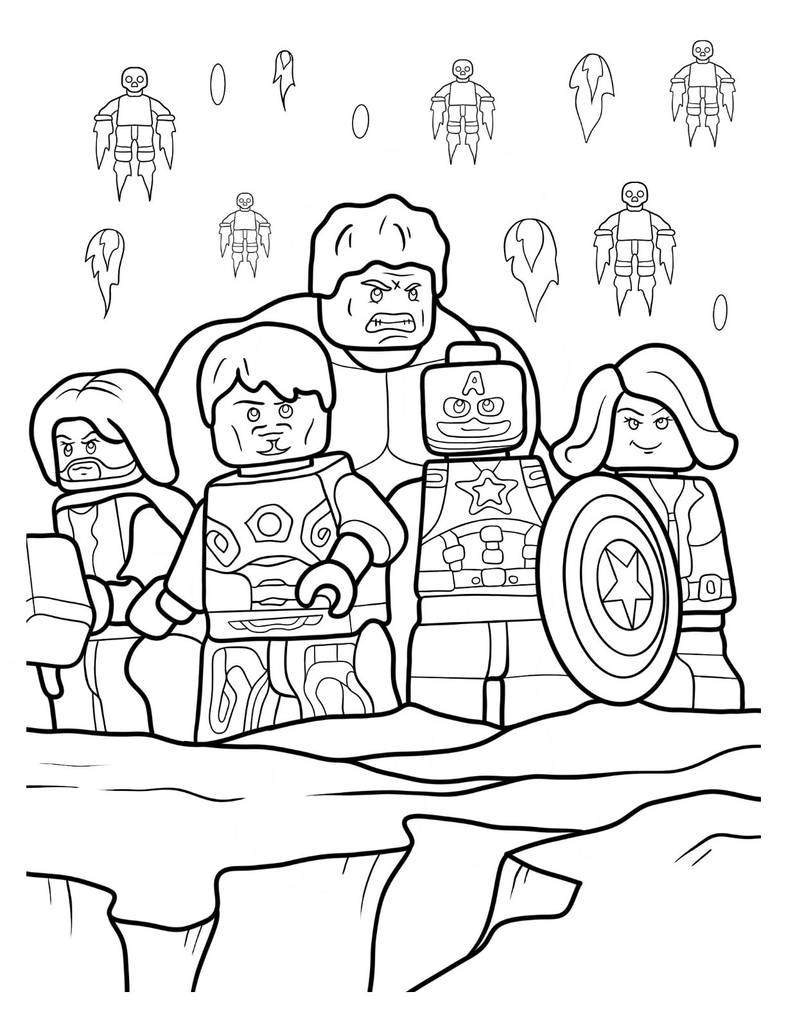 Lego avengers coloring pages by coloringpageswk on