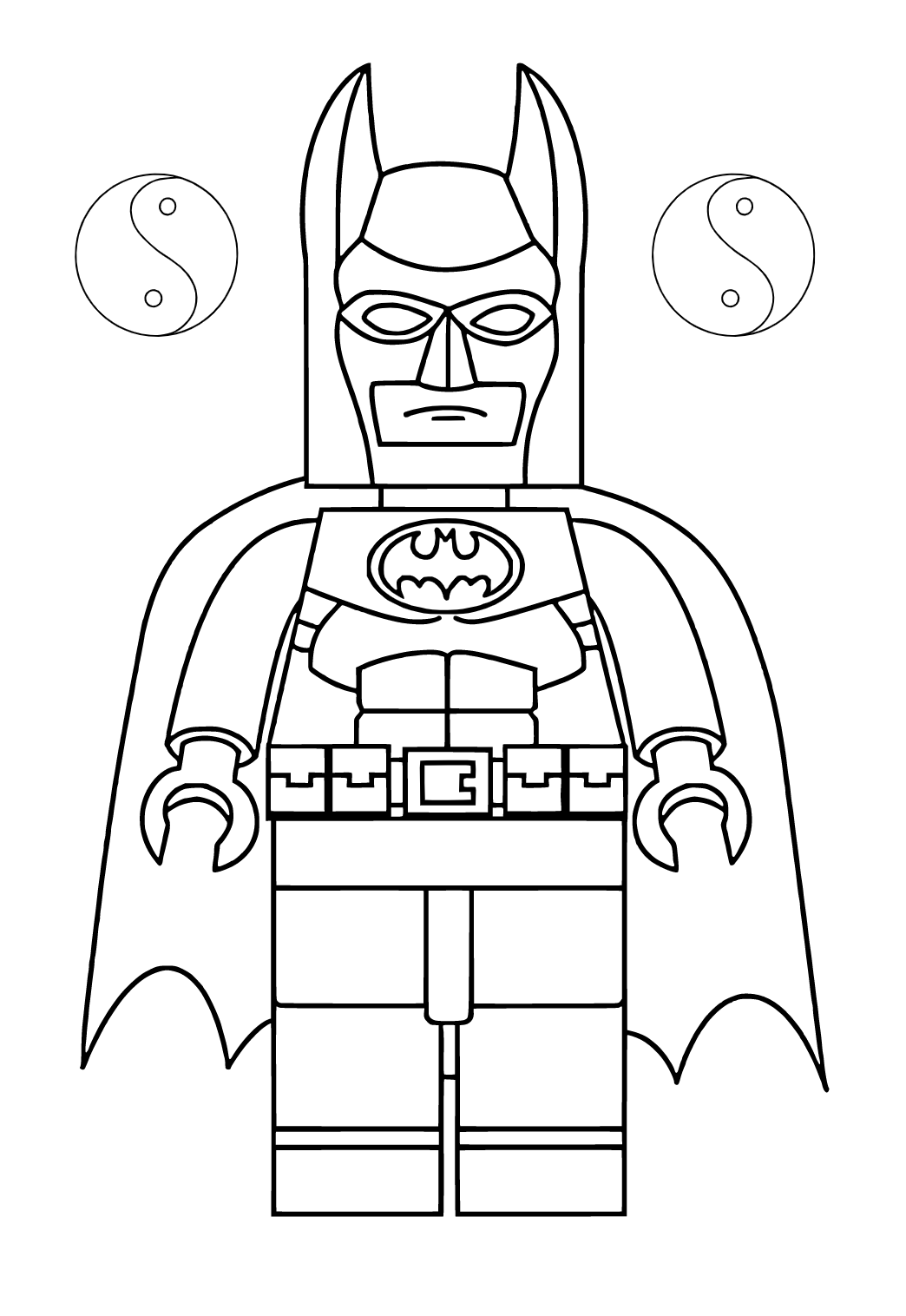 Free printable lego batman coloring page for adults and kids