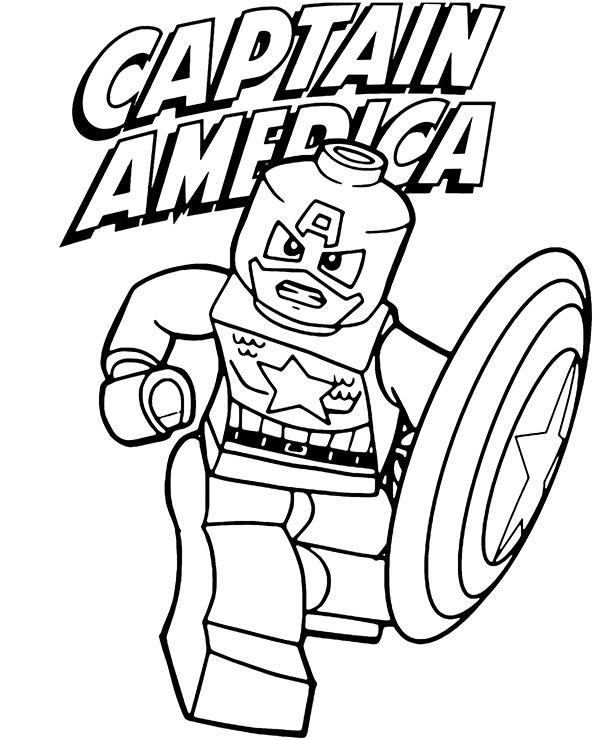 Lego captain america coloring page by topcoloringpages on