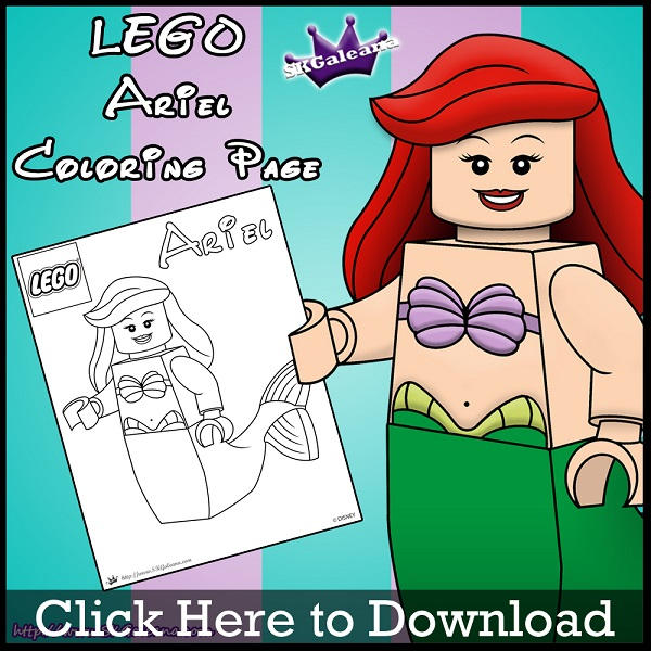 Lego ariel coloring page by skgaleana by skgaleana on