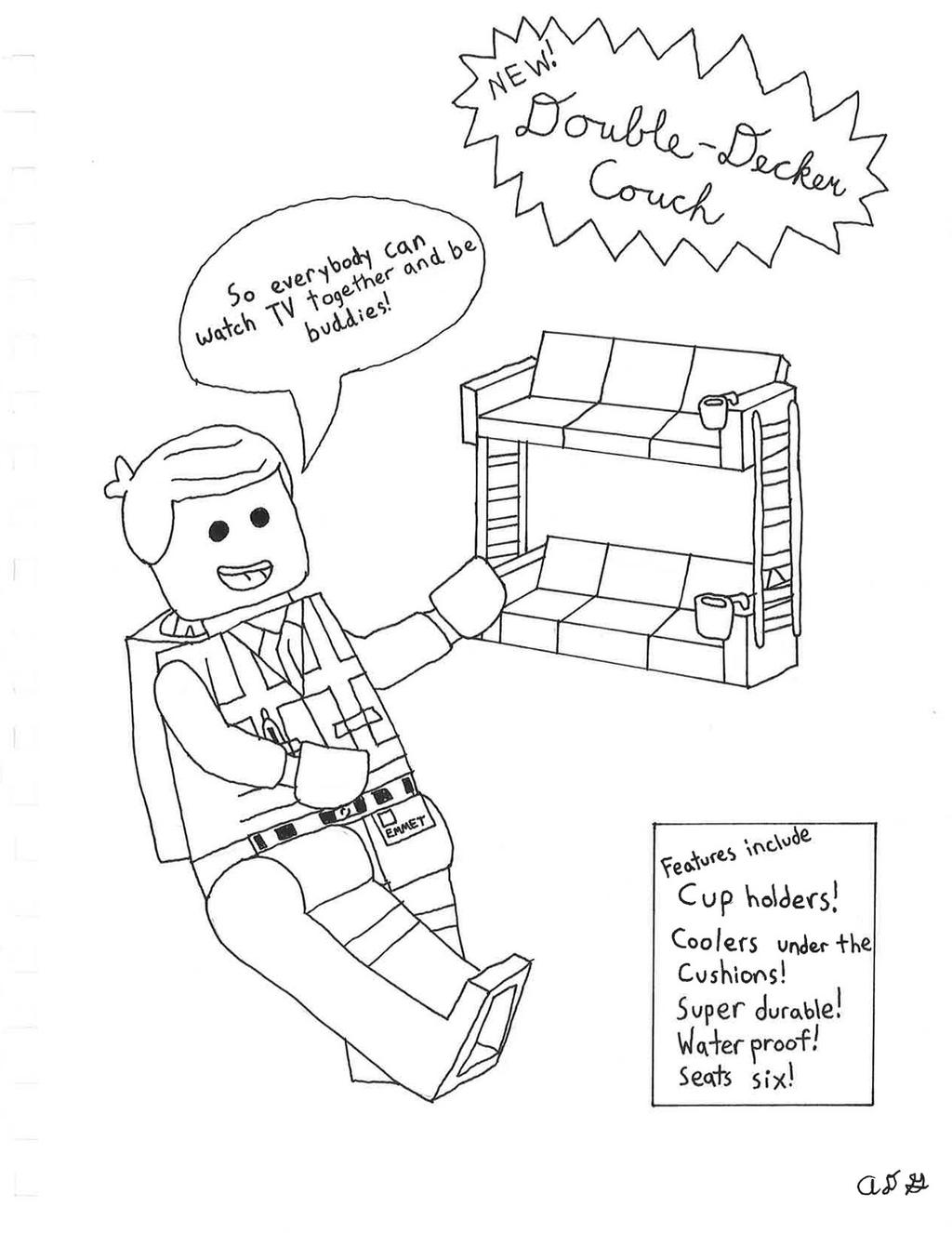 The lego movie coloring page