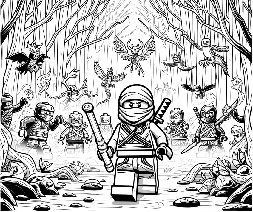 Ninjago coloring pages