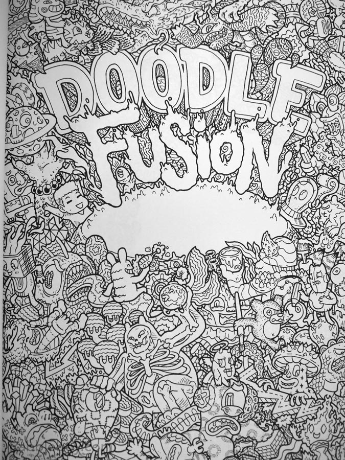 Get wacky creative with adult coloring book doodle fusion by lei melendres â â ken lamug author illustrator books film graphic novels writing