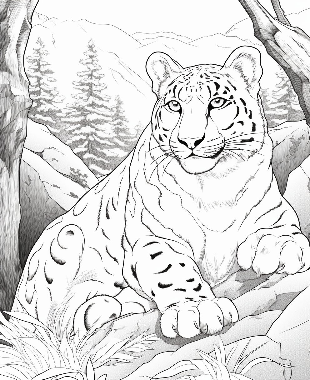 Leopard coloring pages for children years old coloring pages