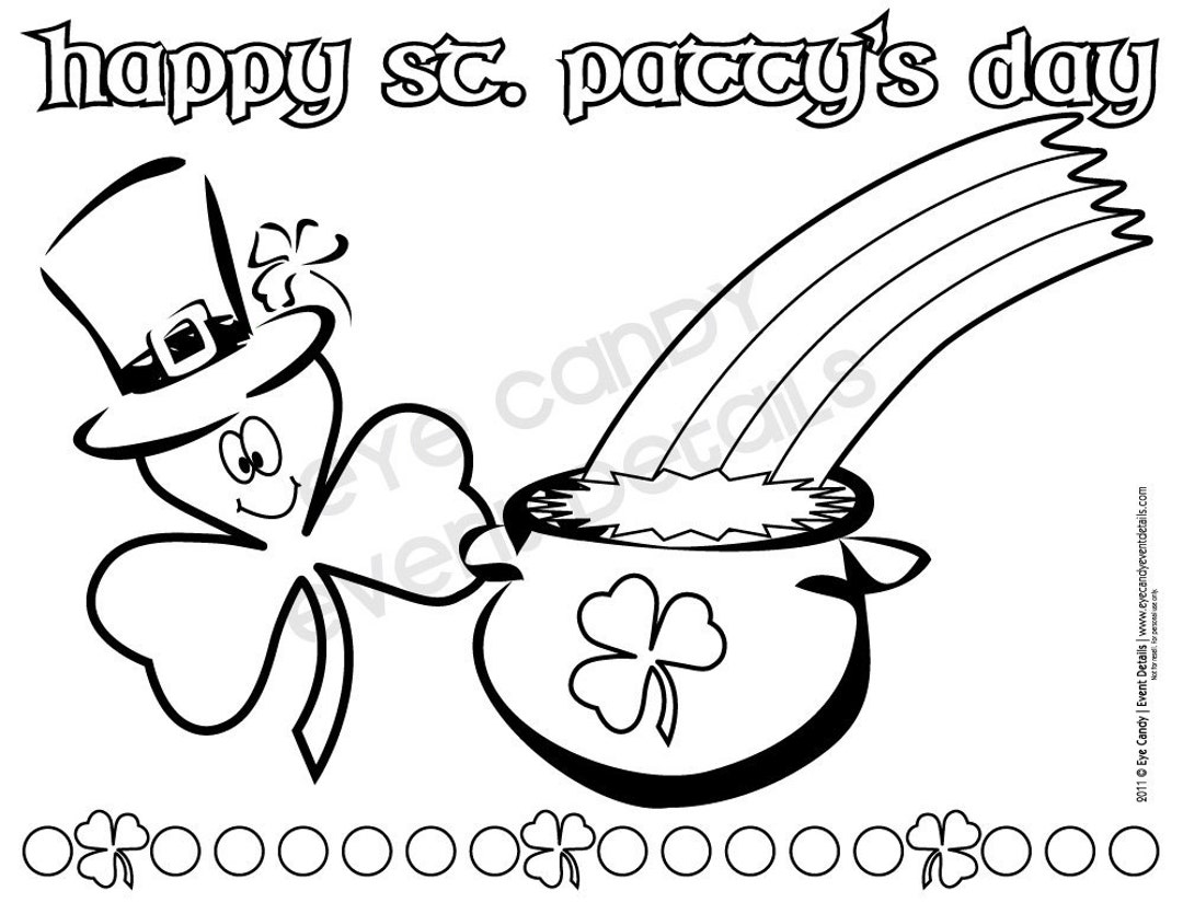 St pattys day coloring pages st pattys day kids party photo booth props kids st patricks day st pattys day classroom party